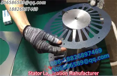 Laserleikkaus roottori ja staattori laminointi pinot prototyyppi Kiinassa